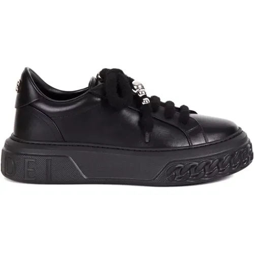 Schwarze Sneakers , Damen, Größe: 36 1/2 EU - Casadei - Modalova