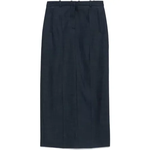 Denim Effect Skirt , female, Sizes: XS, S, 2XS - Boss Black - Modalova