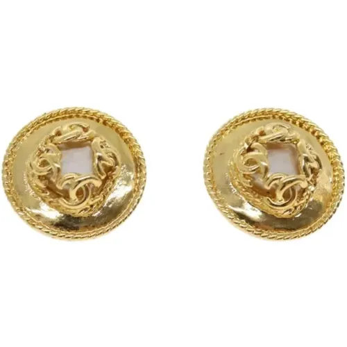Gebrauchte Gold Metall Chanel Ohrringe - Chanel Vintage - Modalova