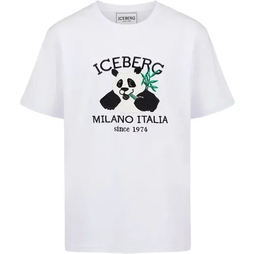 T-Shirt mit Logo und Cartoon-Grafiken - Iceberg - Modalova
