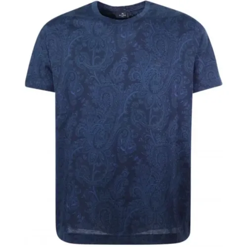 Etro , T-Shirt ,Blue male, Sizes: L - ETRO - Modalova