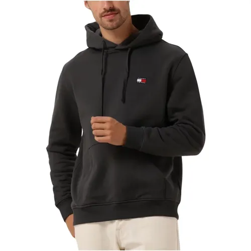 Herren Badge Hoodie Ext , Herren, Größe: L - Tommy Jeans - Modalova