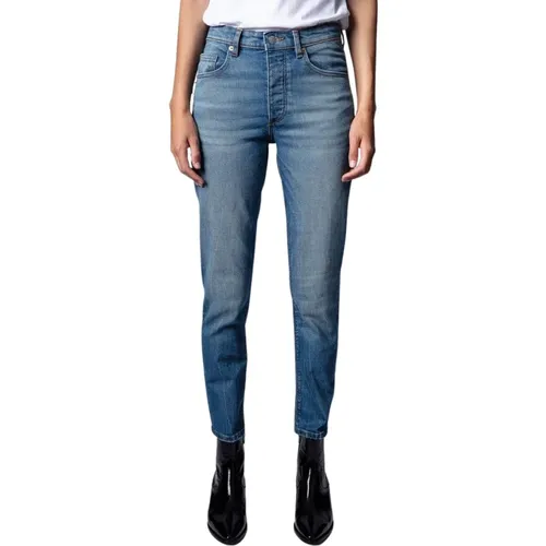 Blaue Slim-Fit Jeans , Damen, Größe: W27 - Zadig & Voltaire - Modalova