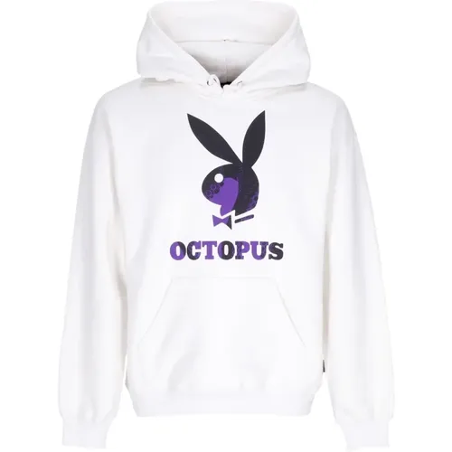 Playboy Logo Hoodie Weiß , Herren, Größe: S - Octopus - Modalova