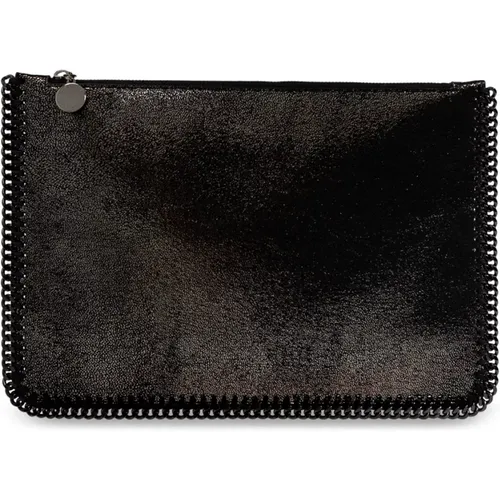 Vegan leather clutch , female, Sizes: ONE SIZE - Stella Mccartney - Modalova