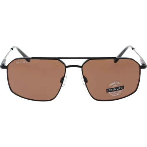 Wayne Matte Sunglasses , male, Sizes: 57 MM - Serengeti - Modalova