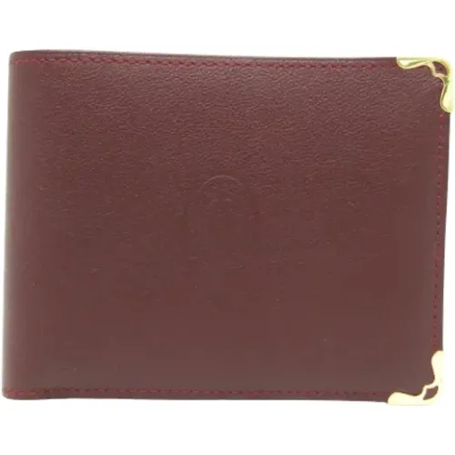 Pre-owned Leather wallets , male, Sizes: ONE SIZE - Cartier Vintage - Modalova