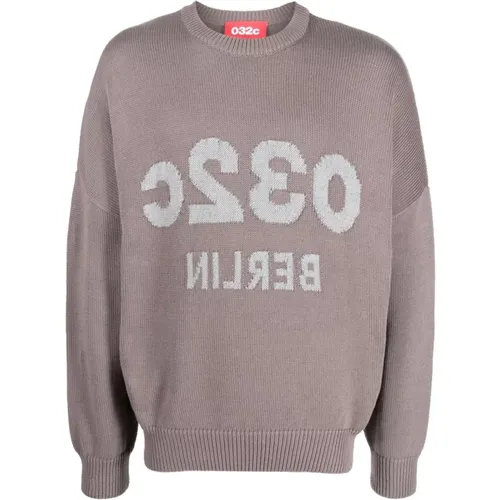 Sweater with Font Logo , male, Sizes: XL - 032c - Modalova