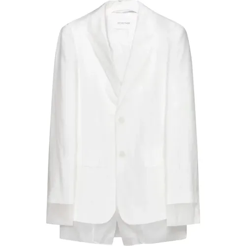 Weiße Jacken für Aktiven Lebensstil - SPORTMAX - Modalova