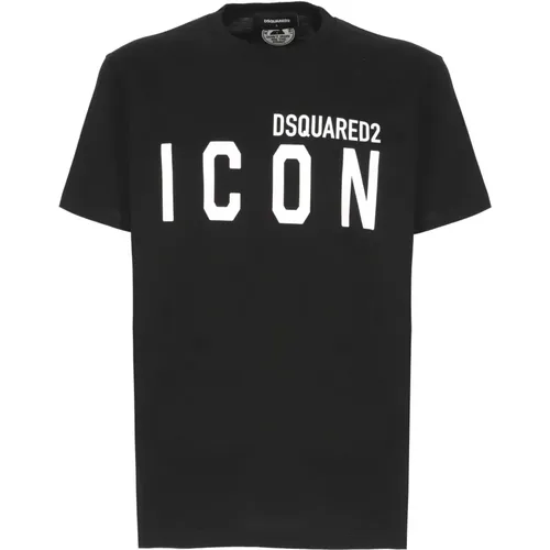 T-shirt with Logo Print , male, Sizes: XL, L, S, M, 2XL, XS - Dsquared2 - Modalova