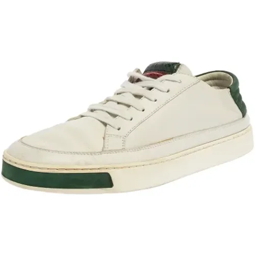 Pre-owned Leder sneakers , Damen, Größe: 40 1/2 EU - Gucci Vintage - Modalova