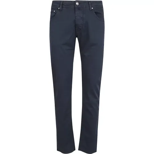 Marineblaue Nick Slim Jeans , Herren, Größe: W30 - Jacob Cohën - Modalova
