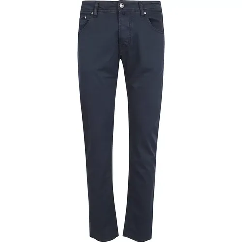 Marineblaue Nick Slim Jeans , Herren, Größe: W32 - Jacob Cohën - Modalova