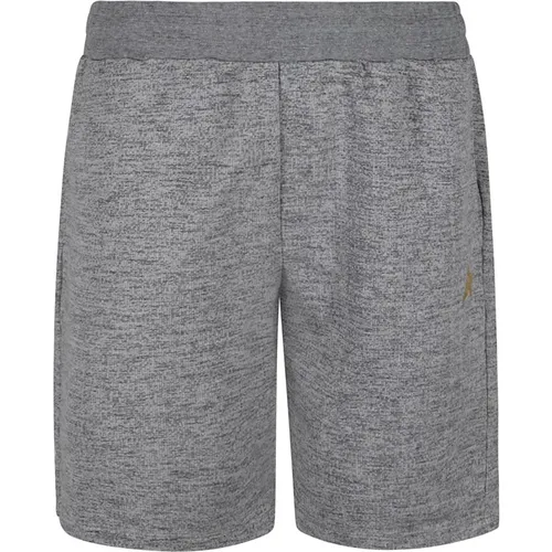Mens Clothing Shorts Medium Grey Melange/gold Noos , male, Sizes: XL, L - Golden Goose - Modalova
