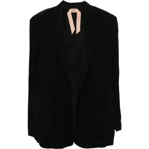 Fabric Jacket , female, Sizes: M, S - N21 - Modalova
