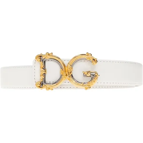 Leather Belt , female, Sizes: 90 CM, 75 CM, 85 CM - Dolce & Gabbana - Modalova