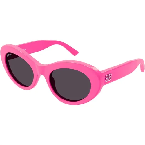 Grey Sunglasses , female, Sizes: 55 MM - Balenciaga - Modalova