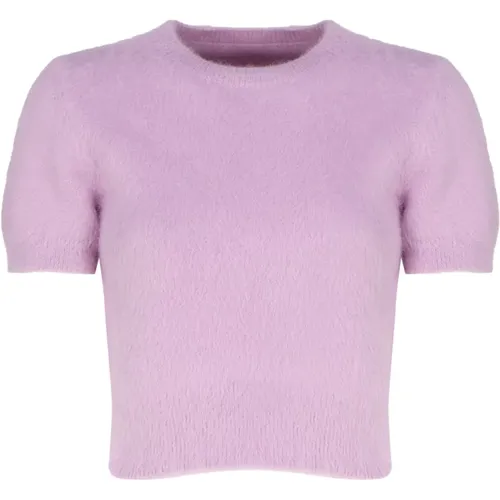 Lillac Angora Sweater , female, Sizes: S, M - Maison Margiela - Modalova