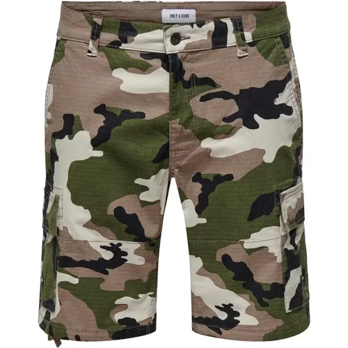 Cargo Shorts für Männer , Herren, Größe: M - Only & Sons - Modalova