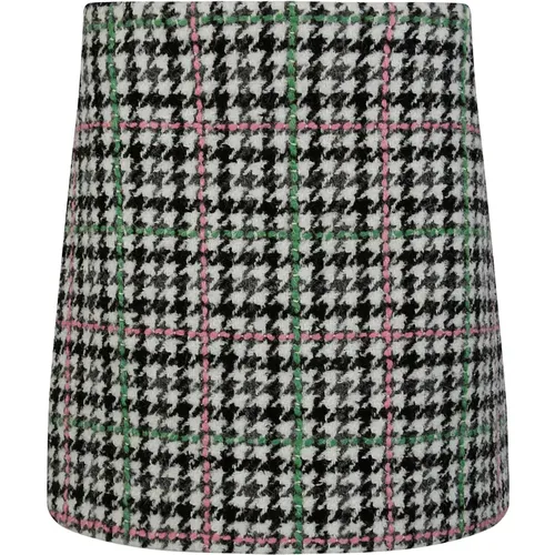 Stylish Checkered Skirt , female, Sizes: M - Msgm - Modalova