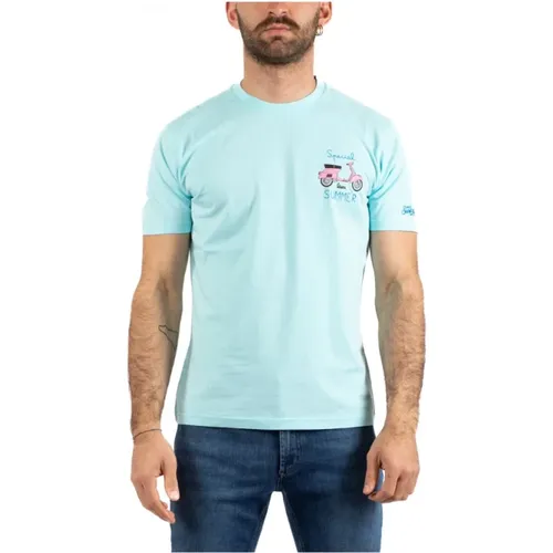 Herren Casual T-Shirt , Herren, Größe: S - Saint Barth - Modalova