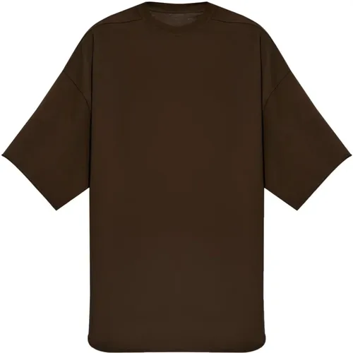 Grey T-shirts and Polos Raw Cut , male, Sizes: ONE SIZE - Rick Owens - Modalova