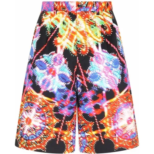 Luminaire Print Tailored Shorts , male, Sizes: S - Dolce & Gabbana - Modalova