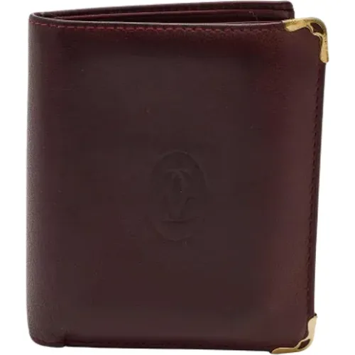 Pre-owned Leather wallets , male, Sizes: ONE SIZE - Cartier Vintage - Modalova