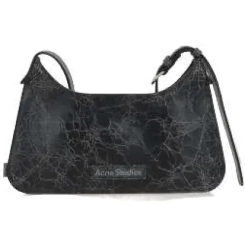 Leather Crossbody Bag with Silver Hardware , female, Sizes: ONE SIZE - Acne Studios - Modalova