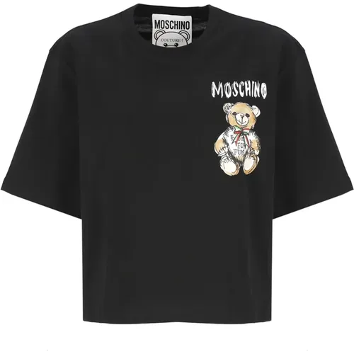 T-shirts and Polos , female, Sizes: XS - Moschino - Modalova