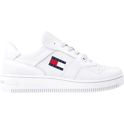 Weiße Retro Basket Sneakers , Herren, Größe: 40 EU - Tommy Jeans - Modalova