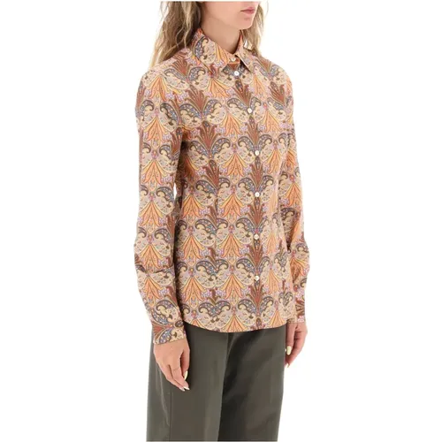 Slim Fit Hemd mit Paisley-Muster , Damen, Größe: 2XS - ETRO - Modalova
