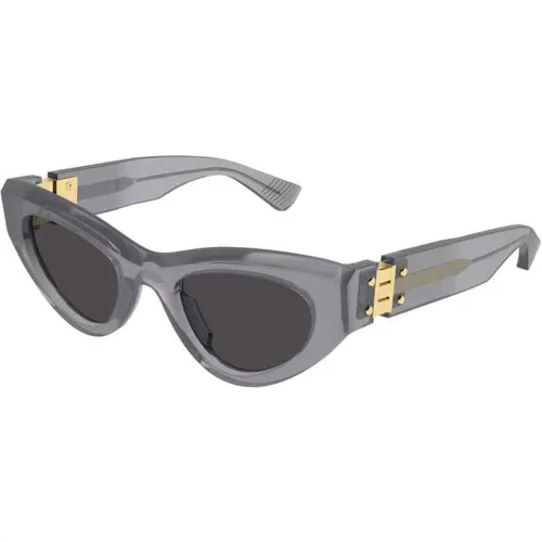 Stylische Sonnenbrille Schwarz Bv1142S-001 , unisex, Größe: 49 MM - Bottega Veneta - Modalova