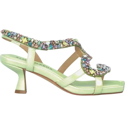 Rhinestone Kitten Sandal , Damen, Größe: 36 EU - Alma en Pena - Modalova