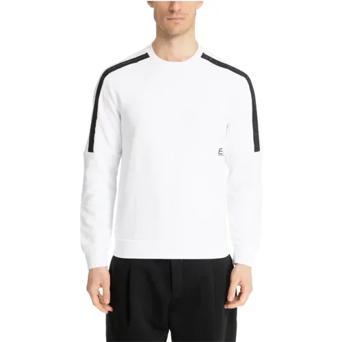 Plain Logo Sweatshirt , male, Sizes: L, M, S - Emporio Armani EA7 - Modalova