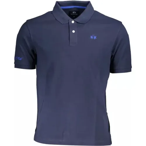 Cotton Polo Shirt with Embroidery , male, Sizes: M, XL - LA MARTINA - Modalova