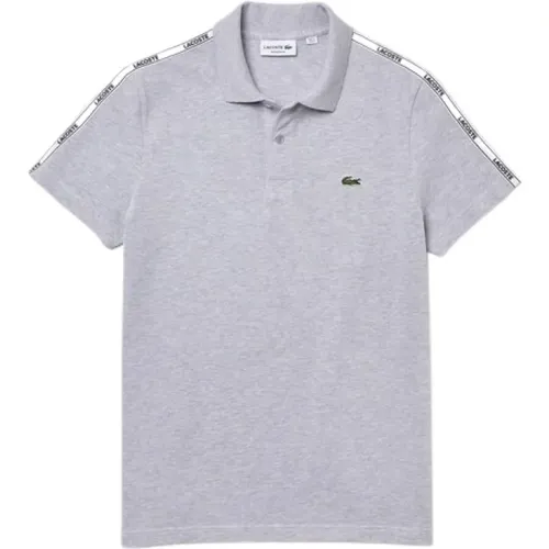 Gestreiftes Poloshirt Grau , Herren, Größe: M - Lacoste - Modalova