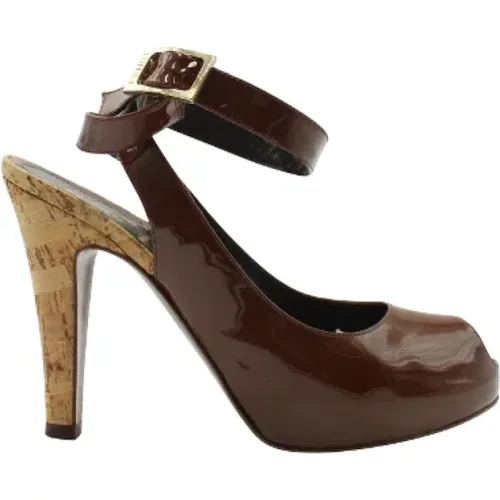 Pre-owned Leather heels , female, Sizes: 5 UK - Fendi Vintage - Modalova