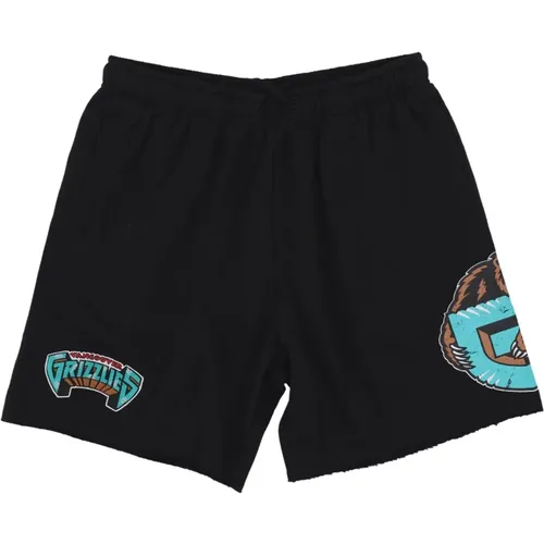 Vintage NBA Grizzlies Fleece Shorts , male, Sizes: M - Mitchell & Ness - Modalova