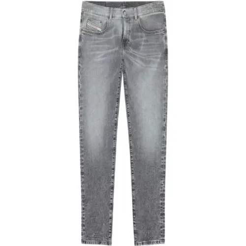 Graue D-Strukt Jeans , Herren, Größe: W30 - Diesel - Modalova