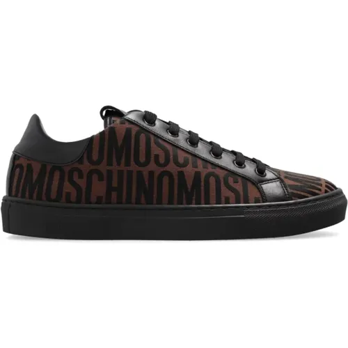 Monogrammierte Sneakers , Damen, Größe: 38 EU - Moschino - Modalova