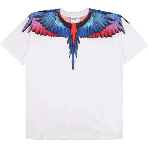 Icon Wings Baumwoll T-shirt Weiß - Marcelo Burlon - Modalova