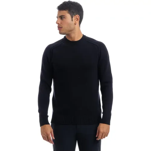 Plain Round Knit Cotton Top , male, Sizes: S - RRD - Modalova