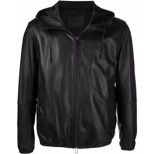 Leather Jackets , Herren, Größe: 3XL - Emporio Armani - Modalova