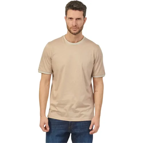 Cotton Crew Neck T-shirt , male, Sizes: L, M, 3XL, 4XL - Bugatti - Modalova