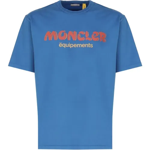 Cotton T-shirts and Polos , male, Sizes: M - Moncler - Modalova