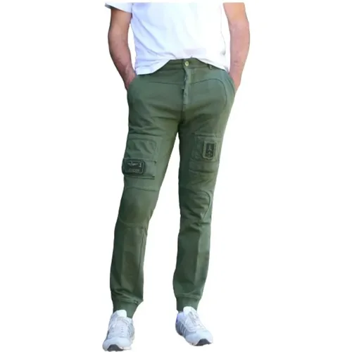 Cotton Anti-G Jogging Pants , male, Sizes: S, XL, M - aeronautica militare - Modalova