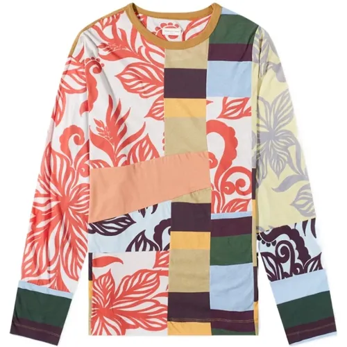 Bunte Grafik Langarmshirt , Herren, Größe: L - Dries Van Noten - Modalova