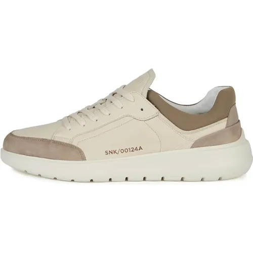 Tumbled-Leder Sneakers , Herren, Größe: 42 EU - Boggi Milano - Modalova