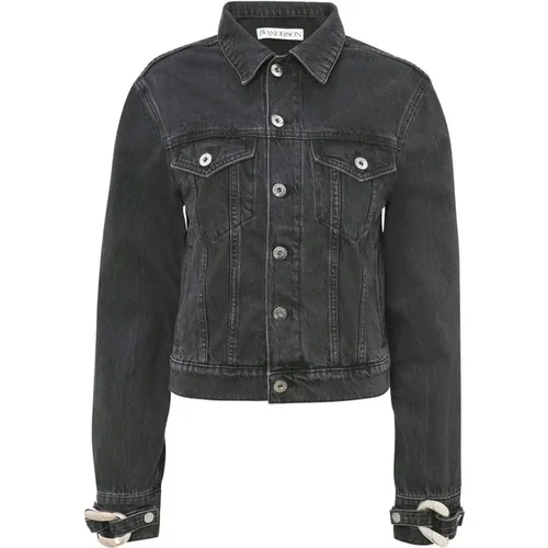 Schwarze Denim Trucker Jacke - JW Anderson - Modalova